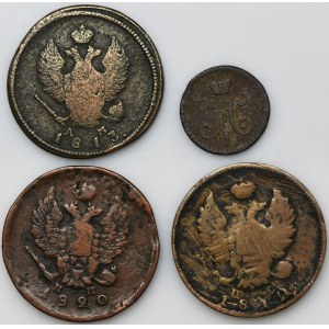 Set, Russia, Alexander I and Nicholas I, Kopeck (4 pcs.)