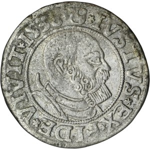 Prusy Książęce, Albrecht Hohenzollern, Grosz Królewiec 1538 - PRVSS - RZADKI