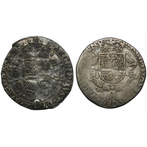 Set, Spanish Netherlands, Albert and Elizabeth, 1/4 Patagon (2 pcs.)