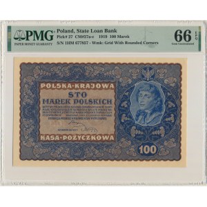 100 marks 1919 - IH Series M - PMG 66 EPQ