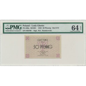 50 fenigów 1940 - numerator czerwony - PMG 64 EPQ