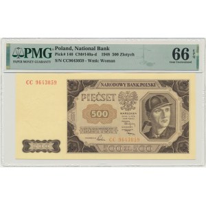 500 Gold 1948 - CC - PMG 66 EPQ