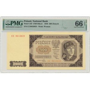 500 złotych 1948 - CC - PMG 66 EPQ