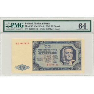 20 gold 1948 - BZ - PMG 64 - better series