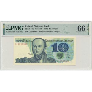 10 złotych 1982 - C - PMG 66 EPQ