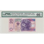 20 złotych 1994 - ZA - PMG 66 EPQ - seria zastępcza TDLR