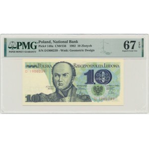 10 złotych 1982 - G - PMG 67 EPQ