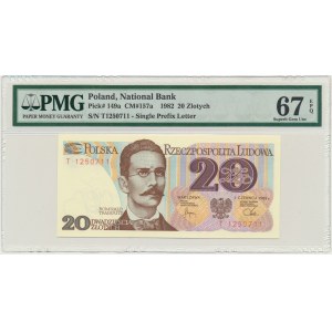 20 złotych 1982 - T - PMG 67 EPQ