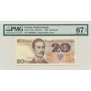 20 złotych 1982 - Z - PMG 67 EPQ