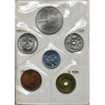 Sada, Japonsko a Finsko, 1972 a sada mincí 100 Markkaa (7 ks)