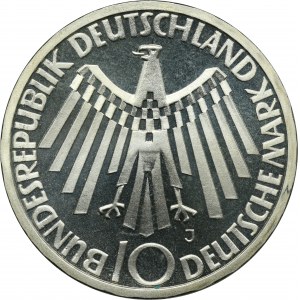 Německo, SRN, 10 Mark Hamburg 1972 J