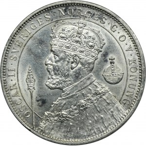 Schweden, Oscar II, 2 Kronen Stockholm 1897