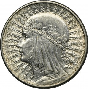 Głowa Kobiety, 10 złotych Londyn 1932