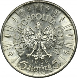 Piłsudski, 5 złotych 1936