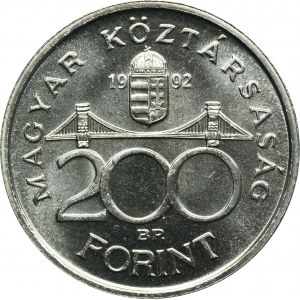Maďarsko, 200 forintů Budapešť 1992 - Národní banka