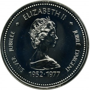 Kanada, Alžběta II., 1 ottawský dolar 1977 - 25. výročí nástupu Alžběty II. na trůn