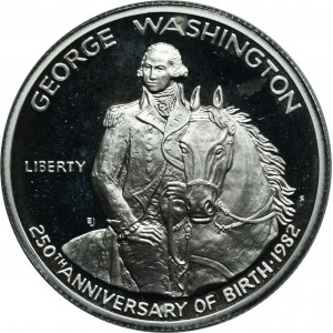 USA, 1/2 dolaru San Francisco 1982 S - 250. výročí narození George Washingtona