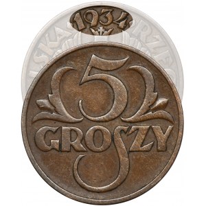 5 groszy 1934 - RARE