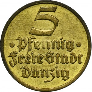 Free City of Danzig, 5 pfennig 1932