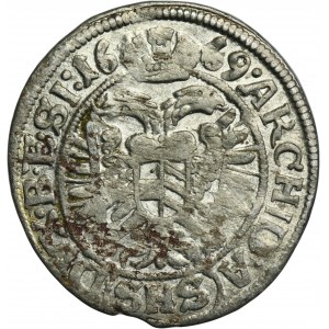 Silesia, Habsburg rule, Leopold I, 3 Kreuzer Breslau 1669 SHS - UNLISTED