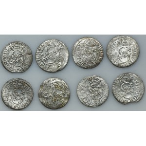 Set, Sigismund III Vasa, Schilling Riga 1621 (8 pcs.)