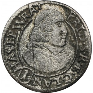 Sliezsko, vojvodstvo Nysa, Fridrich Hesenský, 1 Krajcar Nysa 1681 LPH
