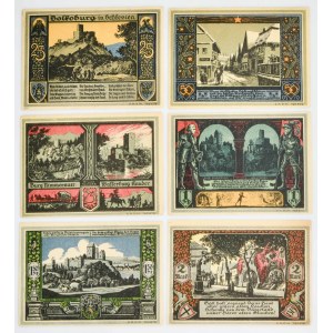 Silesia, set of German-language notgelds (6 pieces).