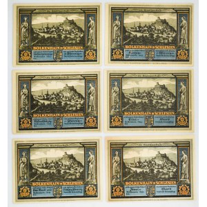 Silesia, set of German-language notgelds (6 pieces).