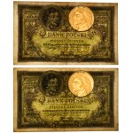 500 Gold 1919 - S.A - verschiedene Sorten (2 Stück).