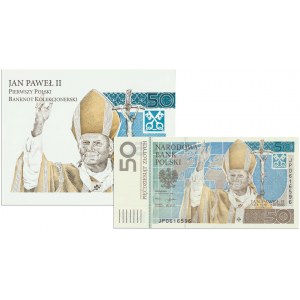 50 zlotých 2006 - Jan Pavel II. - s unikátním kufříkem -