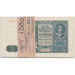 50 zlotých 1941 - D - neúplný bankový balík (13 kusov).