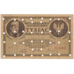 1.000 marek 1919 - Fałszerstwo dywersyjne ze znakiem wodnym