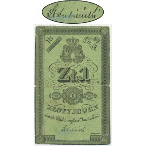 1 złoty 1831 - Łubieński - cienki papier - RZADKIE