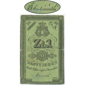 1 zlatý 1831 - Łubieński - kvalitný papier - zriedkavé