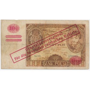 100 złotych 1932(9) - Ser.AN. - fałszywy przedruk okupacyjny -