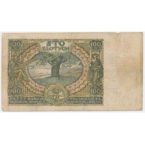 100 zlotých 1932(9) - Ser.AN. - falešná okupace přetisk -