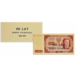 150 Years of the Bank of Poland, 20 and 100 zloty prints 1948