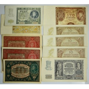 Sada, polské bankovky (10 kusů)