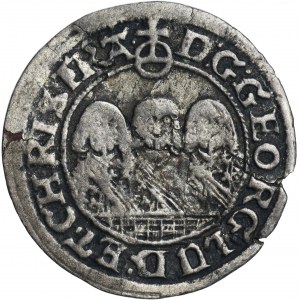 Silesia, Duchy of Liegnitz-Brieg-Wolau, Georg III, Ludwig IV, Christian, 1 Kreuzer Brieg 1652 - VERY RARE, inverted 5