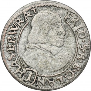 Slezsko, knížectví Nysa, Fridrich Hesenský, 1 Krajcar Nysa 1681 LPH