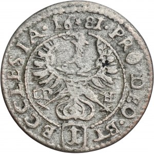 Silesia, Duchy of Neisse, Friedrich von Hessen, 1 Kreuzer Neisse 1681 LPH