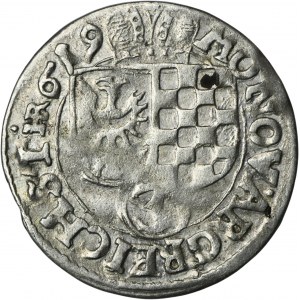 Sliezsko, vojvodstvo Legnicko-Brzesko-Wołowskie, Jan Chrystian a Jerzy Rudolf, 3 Krajcary Złoty Stok 1619 HR