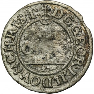 Silesia, Duchy of Liegnitz-Brieg-Wolau, Georg III, Ludwig IV, Christian, 1 Kreuzer Brieg 1654 - RARE