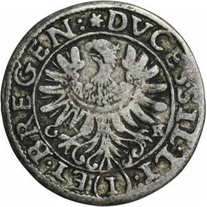 Schlesien, Herzogtum Legnicko-Brzesko-Wołowskie, Jerzy III Brzeski, Ludwik IV Legnicki und Krystian Wołowsko-Oławski, 1 Krajcar Brzeg 1653