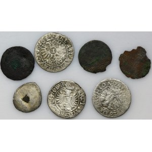 Set, Silesia and Austria, Mix of coins (7 pcs.)