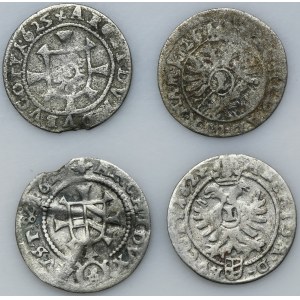 Set, Austria, Silesia, Habsburg rule, Ferdinand II, 1 Kreuzer (4 pcs.)