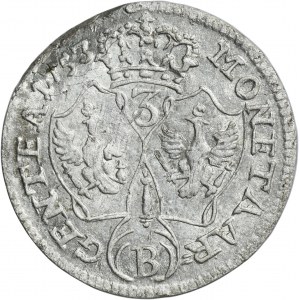 Śląsk, Panowanie pruskie, Fryderyk II, 3 Krajcary Wrocław 1753 B