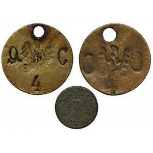 Set, Germany, Weimar Repulic, Tokens (3 pcs.)