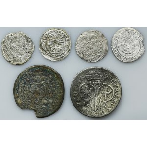 Set, Austria, Hungary, Prussia and Silesia, Gröschel, Kreuzer, 6 Kreuzer and 6 Groschen (6 pcs.)