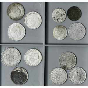 Zestaw, Niemcy, Królestwo Prus, Fryderyk Wilhelm III, Fryderyk Wilhelm IV i Wilhelm I, 1/2 Silber Groschen, 1 Silber Groschen i 2 1/2 Silber Groschen (13 szt.)